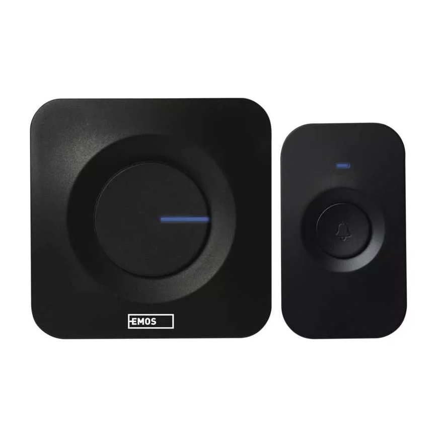 Langaton paristokäyttöinen ovikello 3xAAA IP56 musta