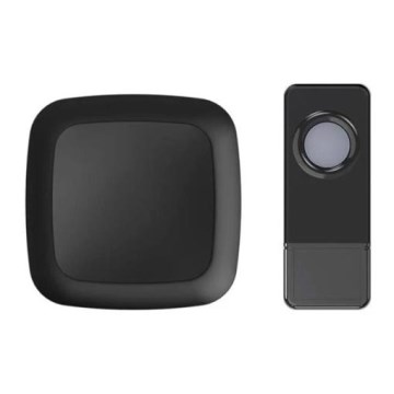 Langaton pistokeovikello 230V/1xA23 IP55 musta