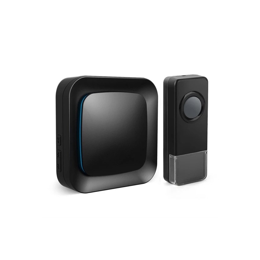 Langaton pistokeovikello 230V/1xA23 IP55 musta