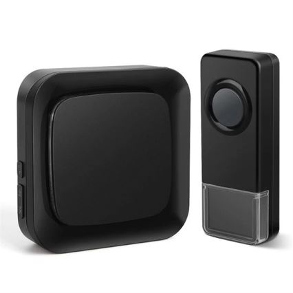 Langaton pistokeovikello 230V/1xA23 IP55 musta