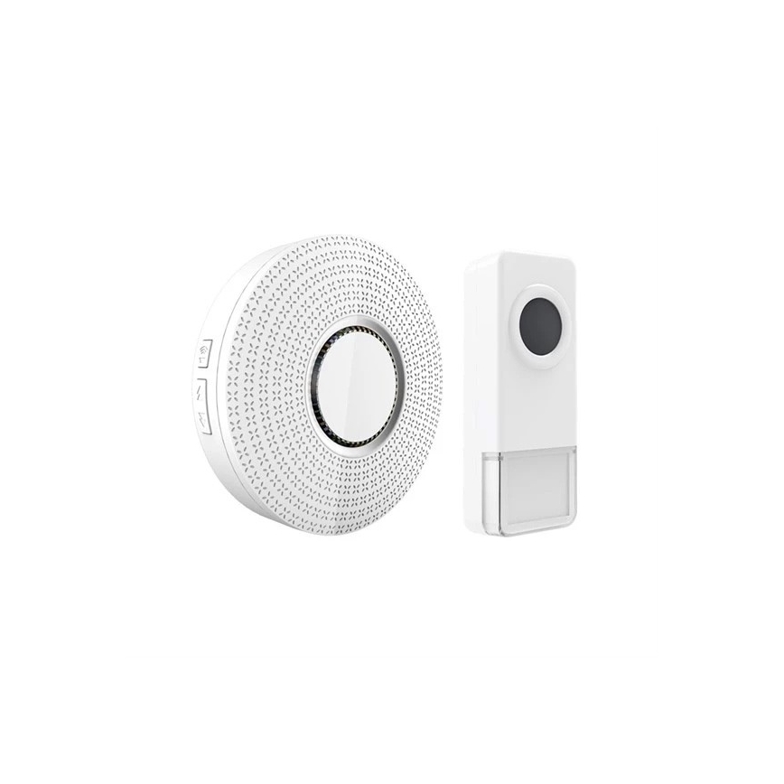 Langaton pistokeovikello 230V/1xA23 IP55 valkoinen