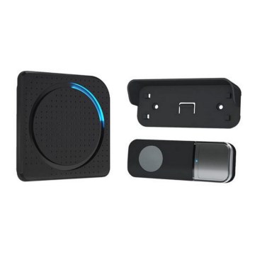 Langaton pistokeovikello 230V/1xCR2032 IP56 musta