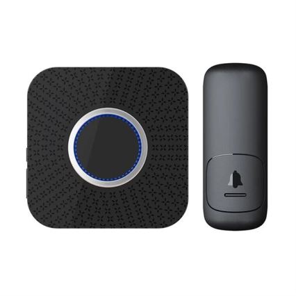 Langaton pistokeovikello kinetic 230V musta