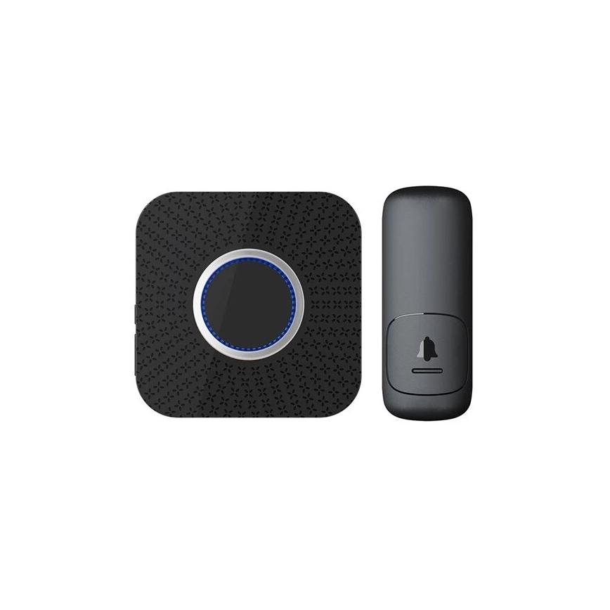 Langaton pistokeovikello kinetic 230V musta