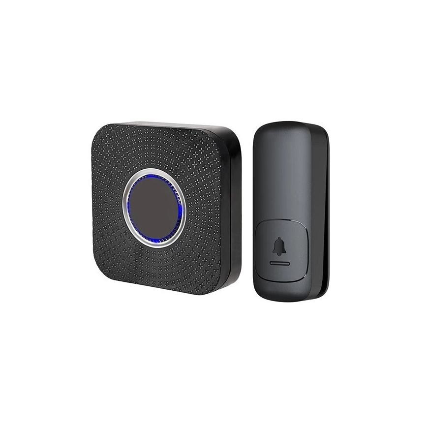 Langaton pistokeovikello kinetic 230V musta