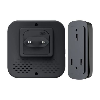 Langaton pistokeovikello kinetic 230V musta