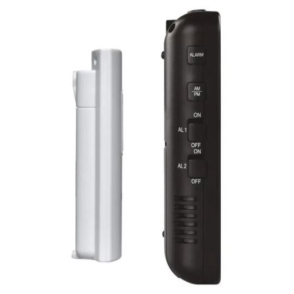 Langaton sääasema herätyskellon kanssa 3xAA + 2xAAA musta