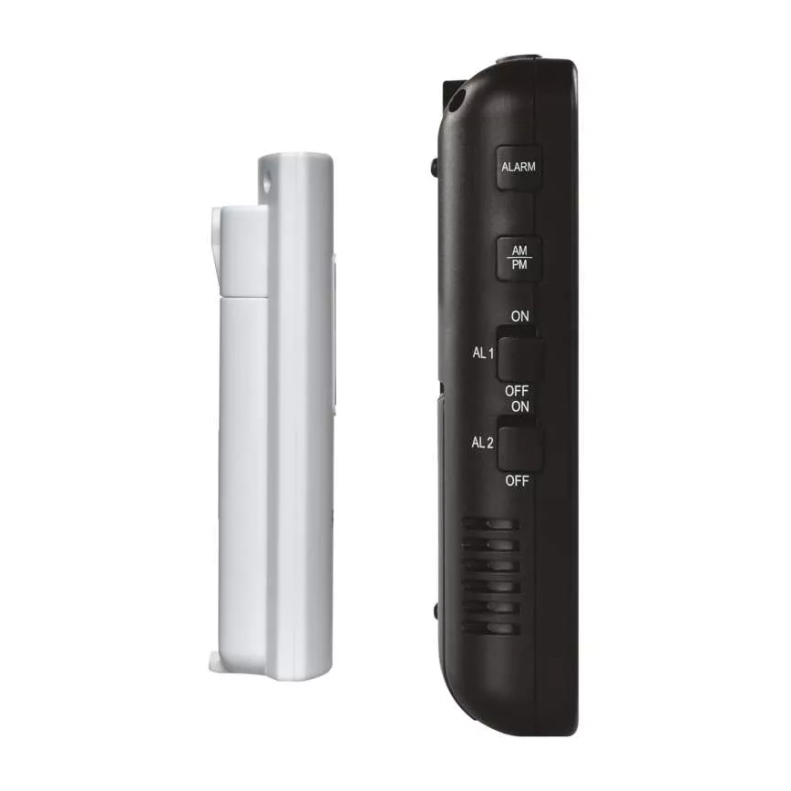 Langaton sääasema herätyskellon kanssa 3xAA + 2xAAA musta