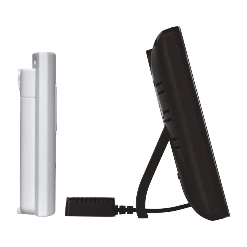 Langaton sääasema herätyskellon kanssa 5V/3xAAA + 2xAAA musta