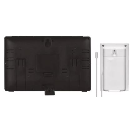 Langaton sääasema herätyskellon kanssa 5V/3xAAA + 2xAAA musta