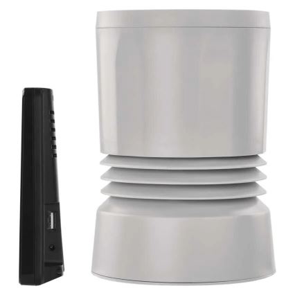 Langaton sääasema värillisellä LCD-näytöllä ja sademittari 3xAAA musta