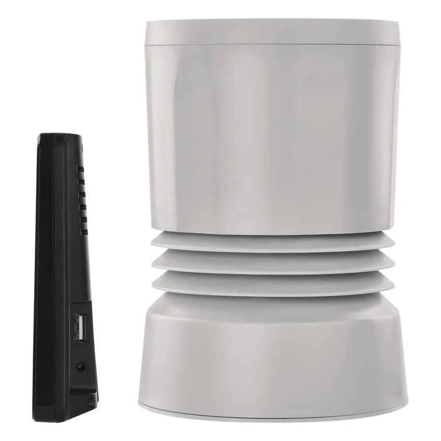 Langaton sääasema värillisellä LCD-näytöllä ja sademittari 3xAAA musta