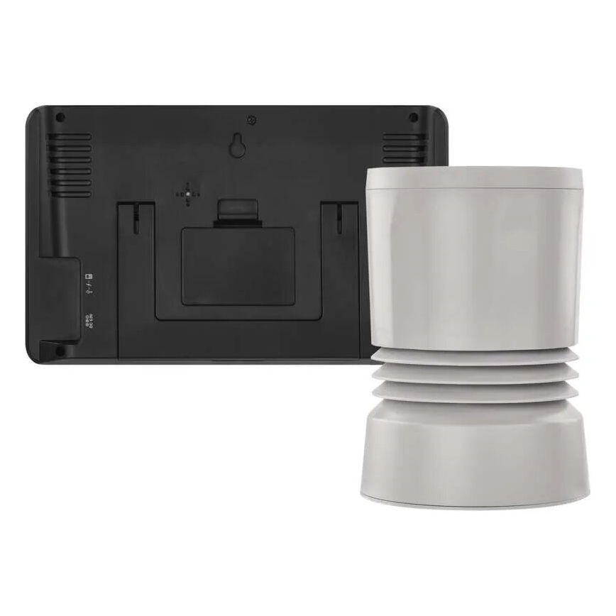 Langaton sääasema värillisellä LCD-näytöllä ja sademittari 3xAAA musta