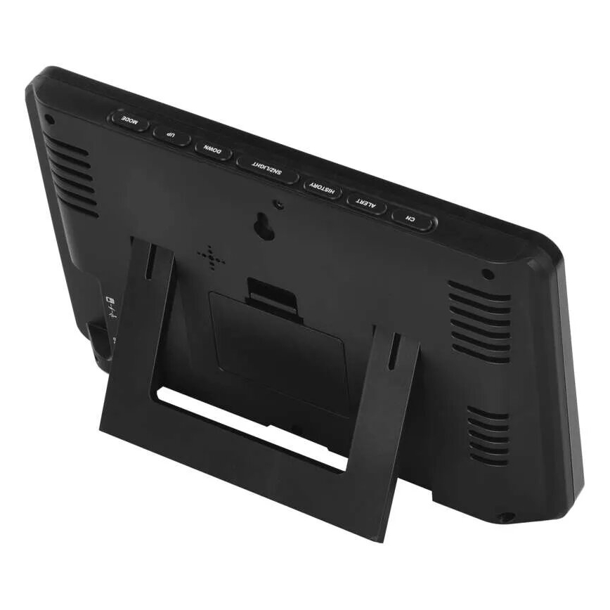 Langaton sääasema värillisellä LCD-näytöllä ja sademittari 3xAAA musta