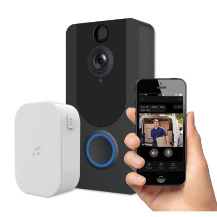 Langaton Wi-Fi-ovikello kameralla 1080p IP64