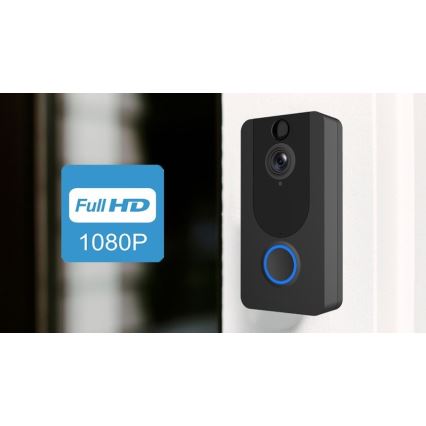 Langaton Wi-Fi-ovikello kameralla 1080p IP64