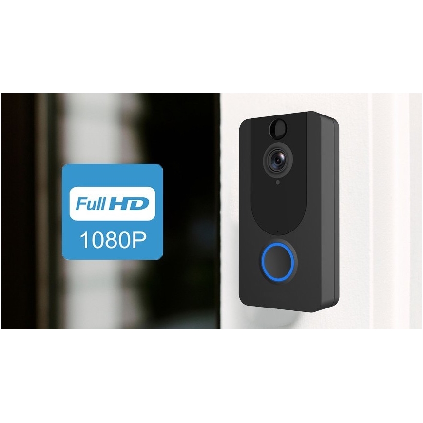 Langaton Wi-Fi-ovikello kameralla 1080p IP64