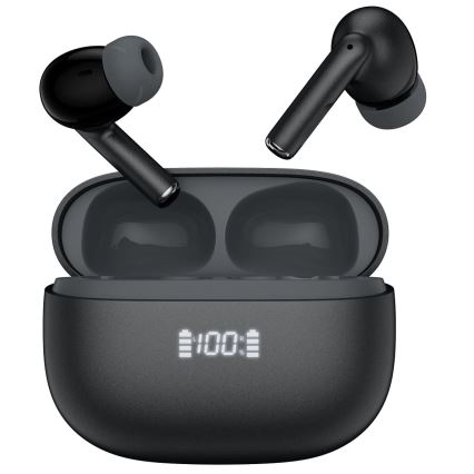 Langattomat kuulokkeet ANC+ENC 300 mAh + 2x 40 mAh musta