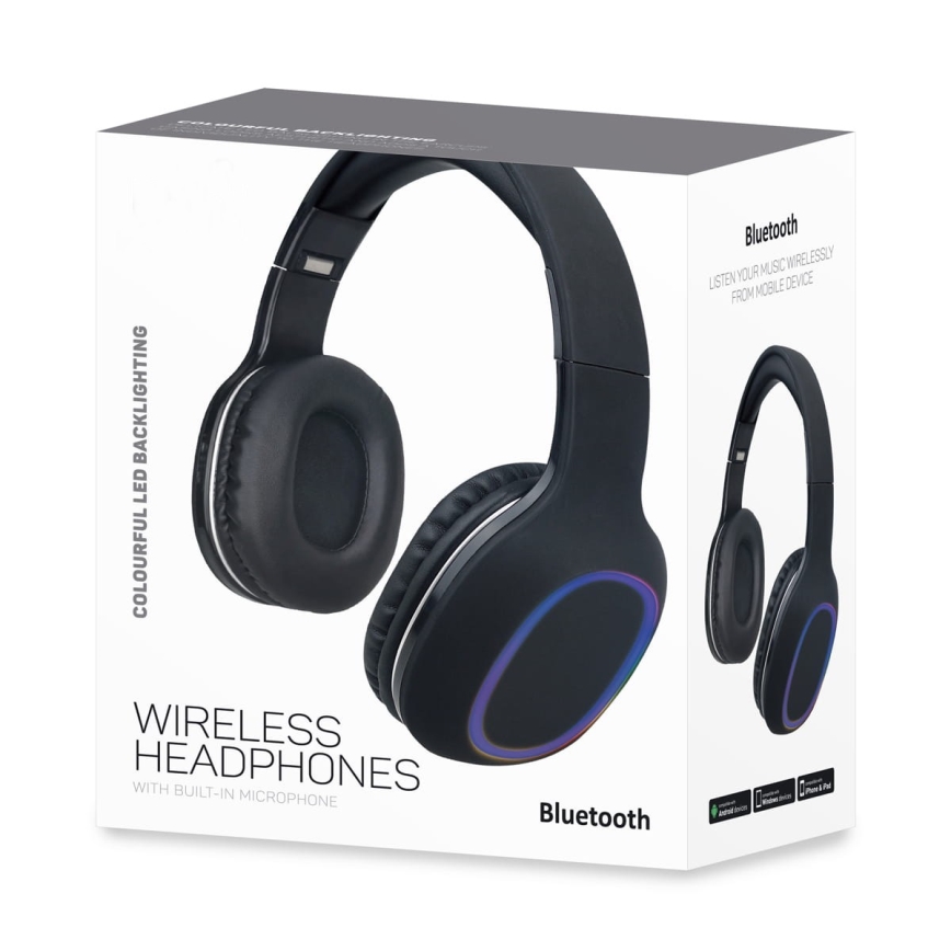 LED Langattomat Bluetooth-kuulokkeet 400 mAh