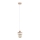 LARSO-riippuvalaisin vaijerilla, 1xE27/15W/230V, valkoinen/beige