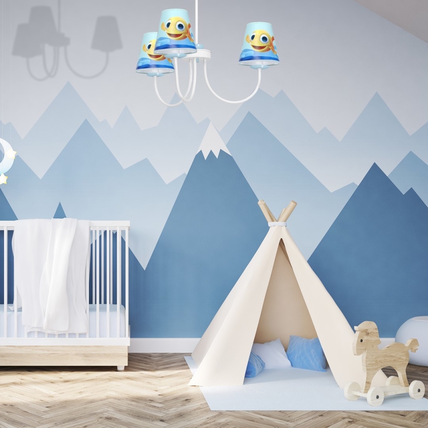 Lasten kattokruunu  FISH 3xE14/40W/230V