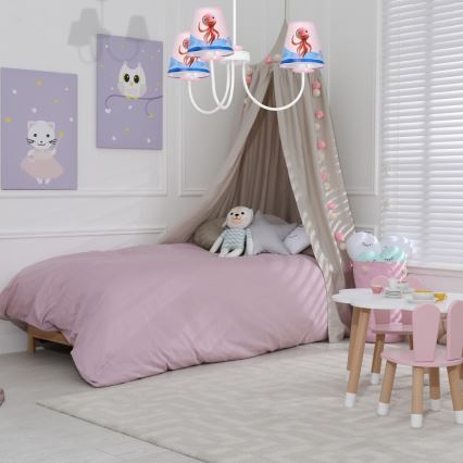 Lasten kattokruunu OCTOPUS 3xE14/40W/230V