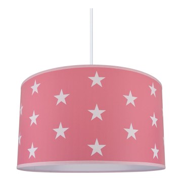 Lasten kattokruunu STARS PINK 1xE27/60W/230V