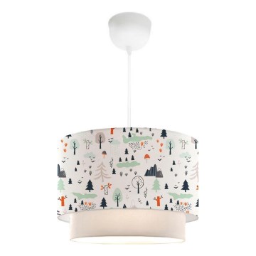 Lasten kattovalaisin CANDY 1xE27/40W/230V valkoinen/monivärinen