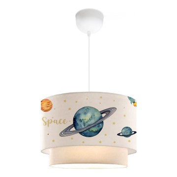 Lasten kattovalaisin CANDY 1xE27/40W/230V valkoinen/monivärinen