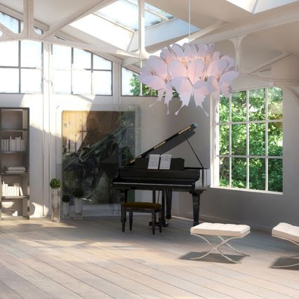 Lasten kattovalaisin FARFALLA 1xE27/60W/230V vaaleanpunainen