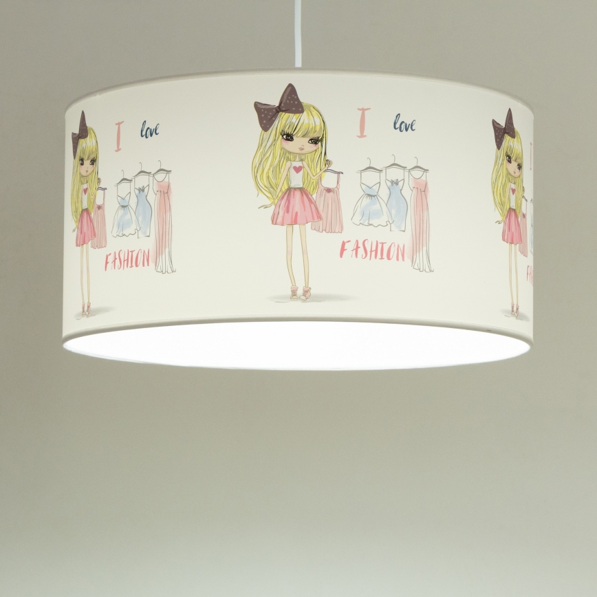 Lasten kattovalaisin GIRLS VIBES 1xE27/60W/230V halkaisija 40 cm Rakastan muotia