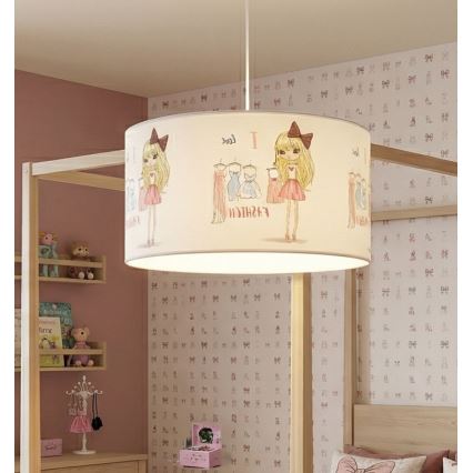 Lasten kattovalaisin GIRLS VIBES 1xE27/60W/230V halkaisija 40 cm Rakastan muotia