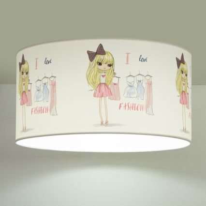 Lasten kattovalaisin GIRLS VIBES 1xE27/60W/230V halkaisija 40 cm Rakastan muotia