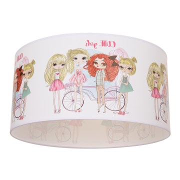 Lasten kattovalaisin GIRLS VIBES 1xE27/60W/230V, halkaisija 40 cm, tytöille
