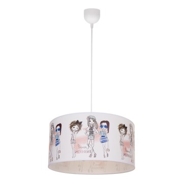 Lasten kattovalaisin GIRLS VIBES 1xE27/60W/230V, halkaisija 40 cm, tytöille