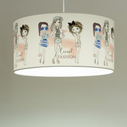 Lasten kattovalaisin GIRLS VIBES 1xE27/60W/230V, halkaisija 40 cm, tytöille