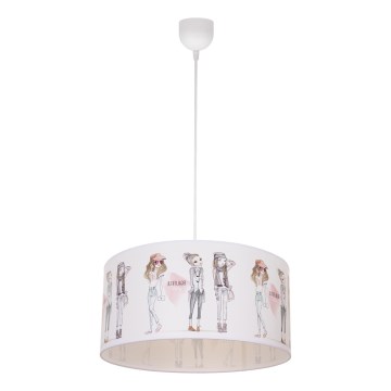 Lasten kattovalaisin GIRLS VIBES 1xE27/60W/230V, halkaisija 40 cm, tytöille