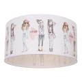 Lasten kattovalaisin GIRLS VIBES 1xE27/60W/230V, Ø 40 cm, tytöille