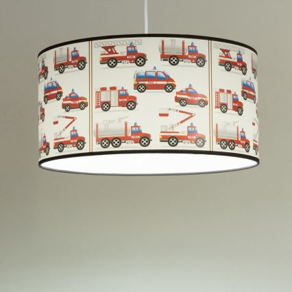 Lasten kattovalaisin KIDS ROOM 1 x E27, 60 W, 230 V, halkaisija 40 cm – palomiesaihe