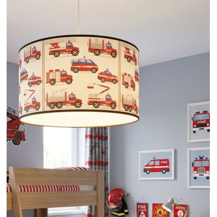 Lasten kattovalaisin KIDS ROOM 1 x E27, 60 W, 230 V, halkaisija 40 cm – palomiesaihe