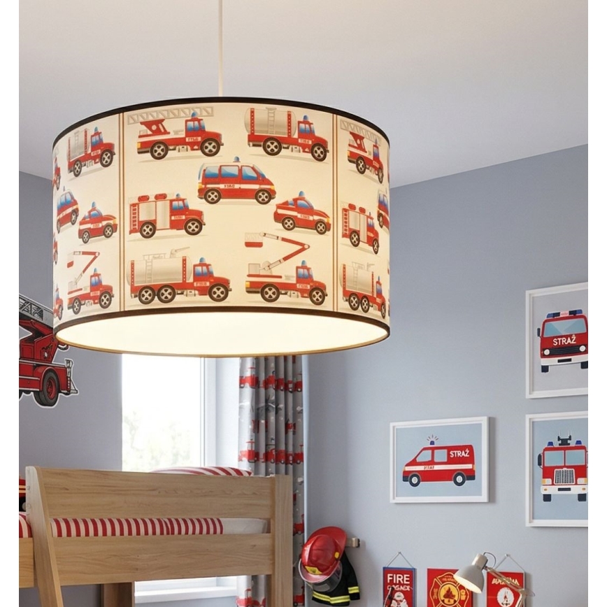 Lasten kattovalaisin KIDS ROOM 1 x E27, 60 W, 230 V, halkaisija 40 cm – palomiesaihe