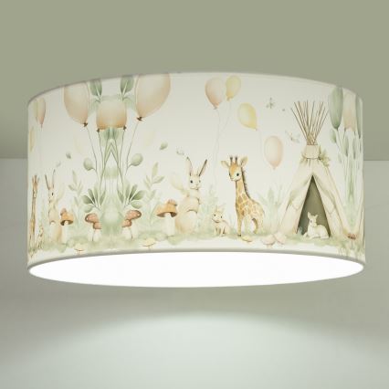 Lasten kattovalaisin KIDS ROOM 1x E27/60W/230V, Ø 40 cm, eläinhahmot