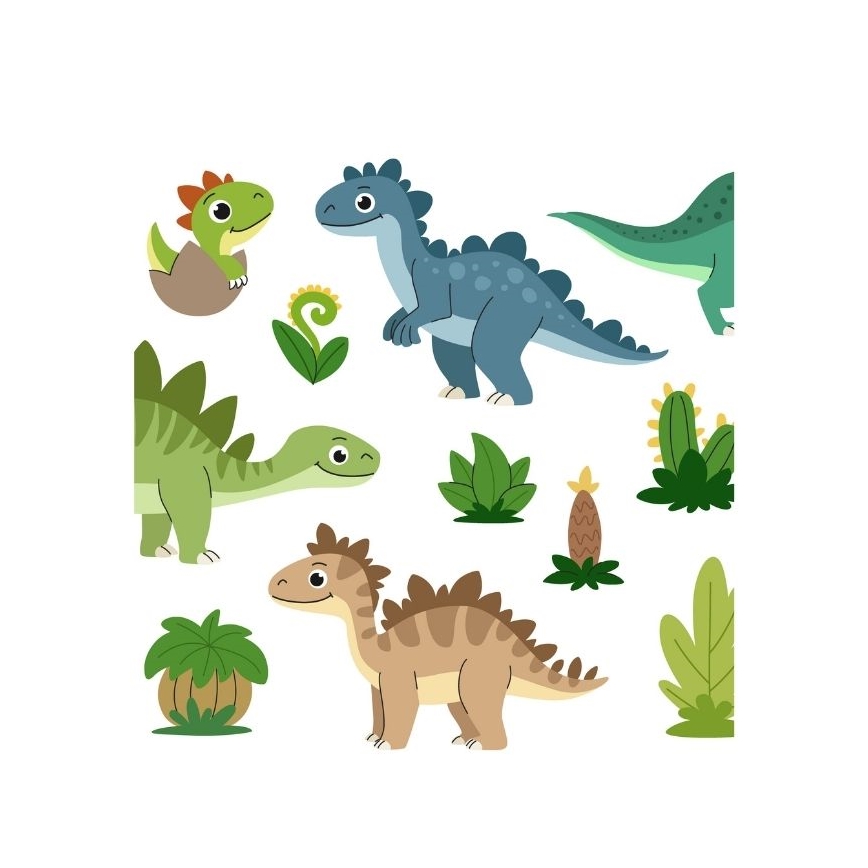 Lasten kattovalaisin KIDS ROOM 1xE27/60W/230V, halkaisija 40 cm, dinosaurus