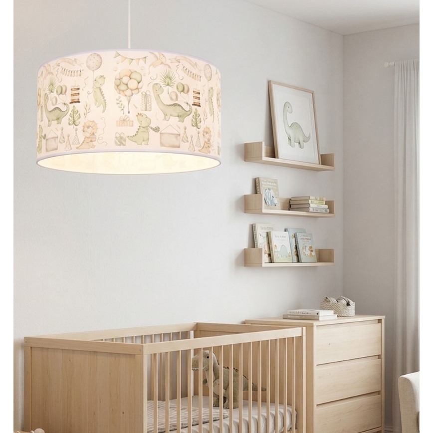 Lasten kattovalaisin KIDS ROOM 1xE27/60W/230V halkaisija 40 cm dinosaurus