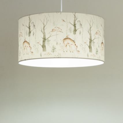 Lasten kattovalaisin KIDS ROOM 1xE27/60W/230V, halkaisija 40 cm, eläinaiheinen