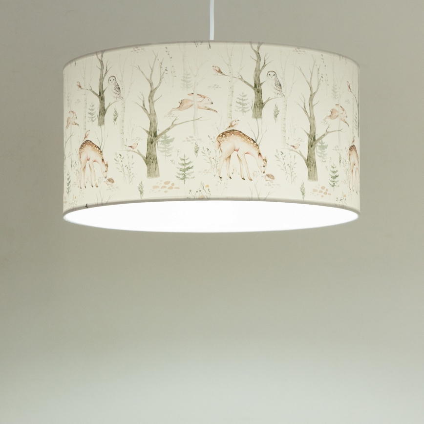 Lasten kattovalaisin KIDS ROOM 1xE27/60W/230V, halkaisija 40 cm, eläinaiheinen