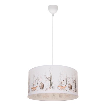 Lasten kattovalaisin KIDS ROOM 1xE27/60W/230V, halkaisija 40 cm, eläinaiheinen