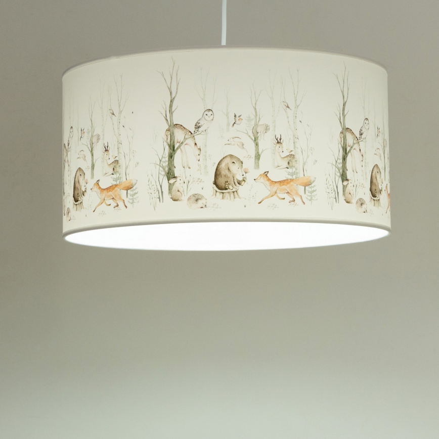 Lasten kattovalaisin KIDS ROOM 1xE27/60W/230V, halkaisija 40 cm, eläinaiheinen