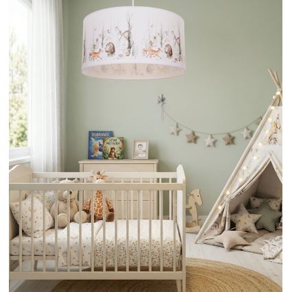 Lasten kattovalaisin KIDS ROOM 1xE27/60W/230V, halkaisija 40 cm, eläinaiheinen