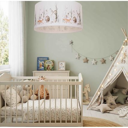Lasten kattovalaisin KIDS ROOM 1xE27/60W/230V, halkaisija 40 cm, eläinaiheinen
